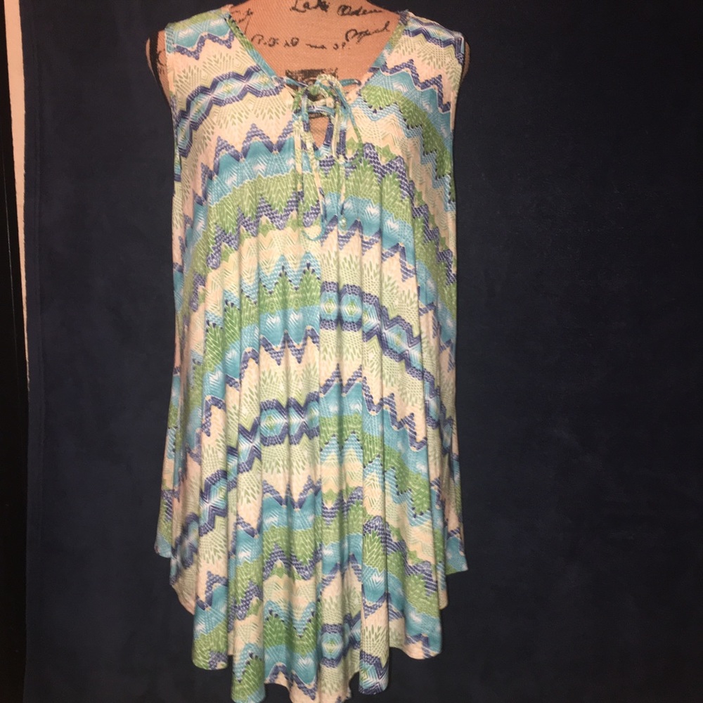 Sleeveless Printed Top